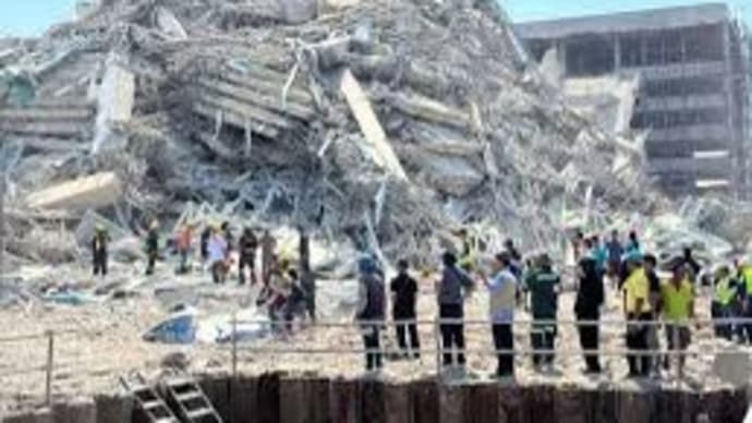 タイ、ミャンマー地震、震度3で崩壊する中華製ビル