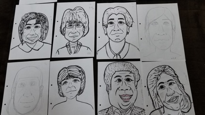 「はじめての似顔絵講座」を受講しました。