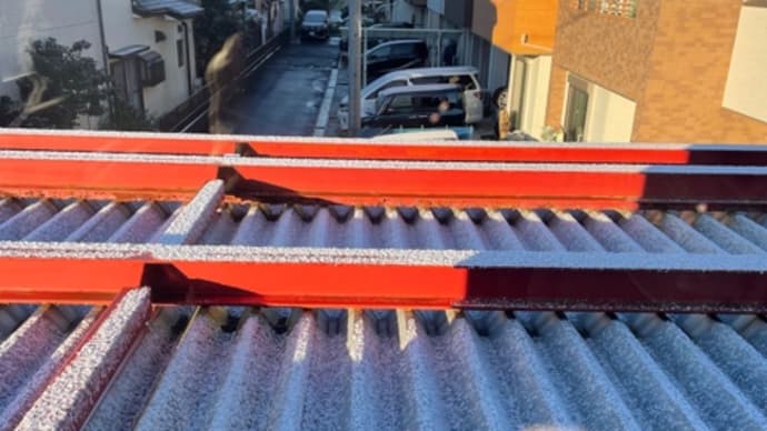 昨日、この冬の初雪