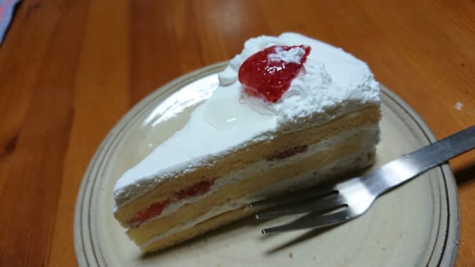 イチゴのショートケーキ。
