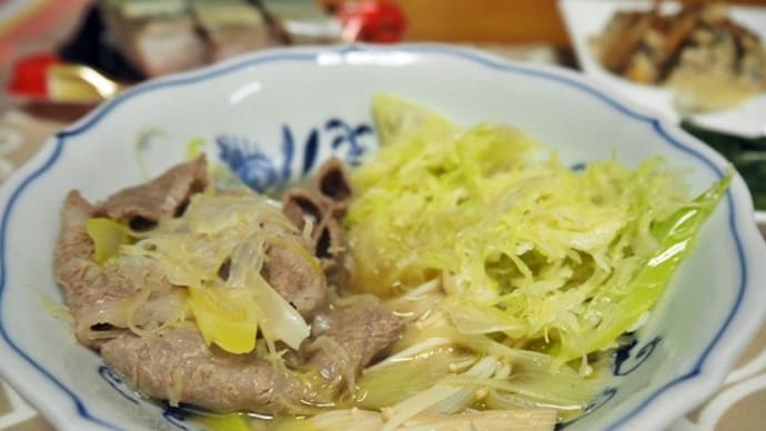 ある日のお夕食<猫もいるの>