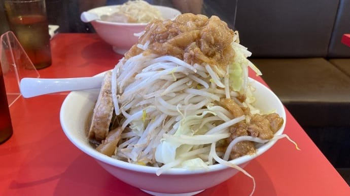 息子 初のG系ラーメン! 豚ゆう 埼玉県北本市