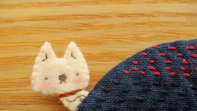 刺繍完成