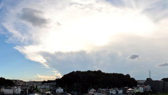 07月28日 大きい雲が近づいてくる。