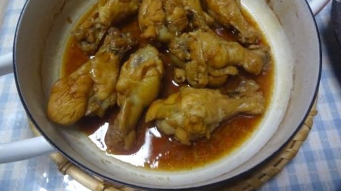 さっぱりと鶏手羽元のポン酢煮