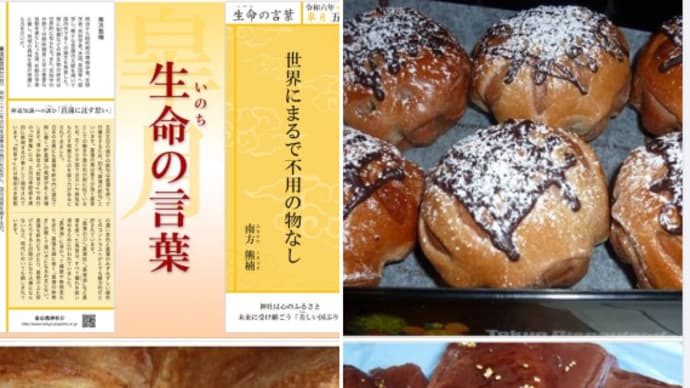 令和六年五月「生命の言葉」【南方熊楠 】: 恒例のGWパン造り 🥐🍞☕