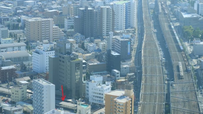 浜松市アクトタワー展望回廊からの撮影　その２（２０２３年８月　駅南地区の風景）