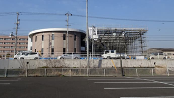 広島県福山市東川口町1丁目1・(仮称)福山市立大学複合施設竣工間近