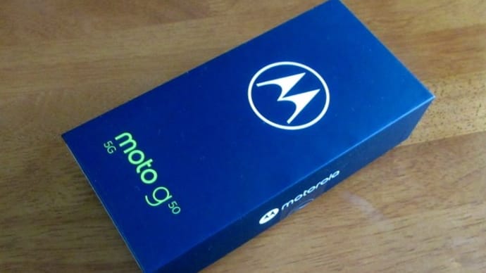 2022/03/31　moto ｇ50 開封