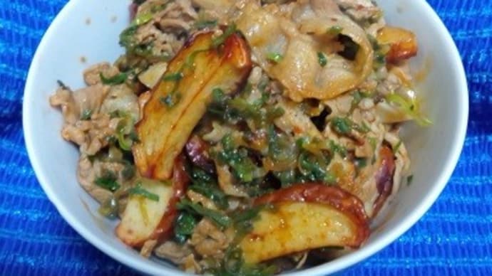 豚肉と蒲鉾の豆板醤炒めで昨日は晩御飯にしたんだね:D
