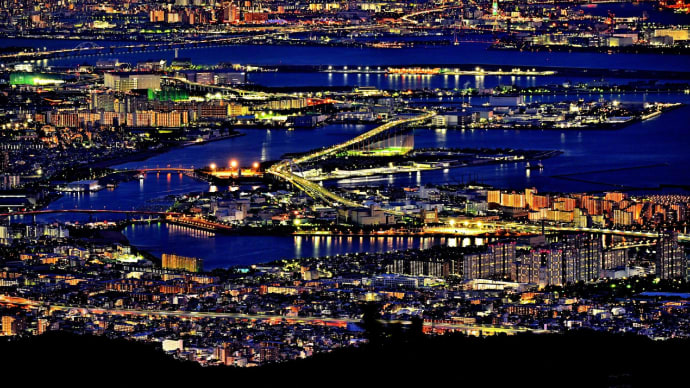 六甲山から神戸の夜景