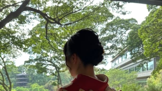 人生初の振袖。Japanese Style, Furisode.