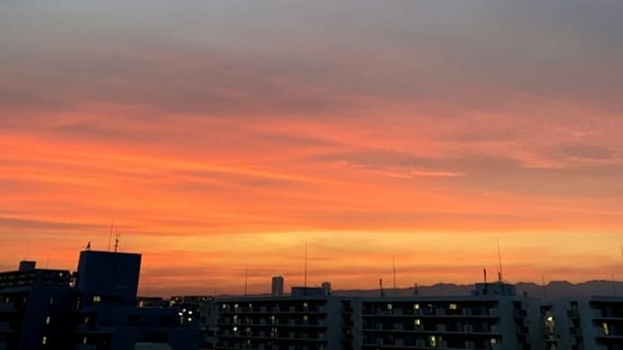 「#新しい日常」ほっ♪とする夕焼け