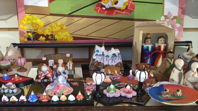 「伊賀上野城下町のおひなさん2022」その2、本町通り和菓子に漬物、そしてお茶