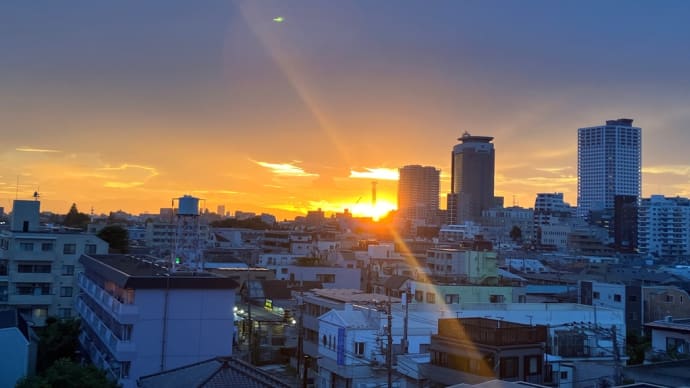 練馬の夕焼け