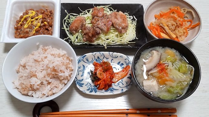 2月27日 チキンソテー定食。