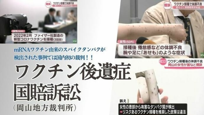 『国・ファイザーを相手取ったワクチン後遺症国賠訴訟』へ応援署名活動について