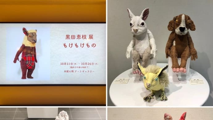 黒田恵枝 展 もけもけもの