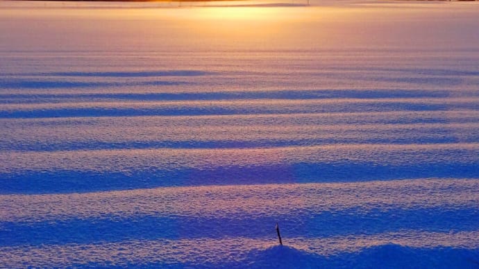 ロープ塔 スキー場＆夜明けの大野平野＆冬の大沼１０６