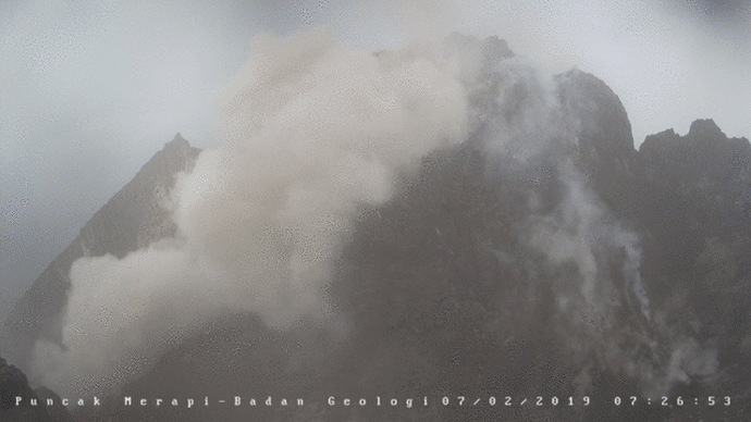 Hazard Lab 2月8日10 38分 ジャワ島メラピ山 溶岩ドーム崩壊 火砕流発生 インドネシア 森羅万象 考える葦 インターネットは一つの小宇宙 想像 時には妄想まで翼を広げていきたい