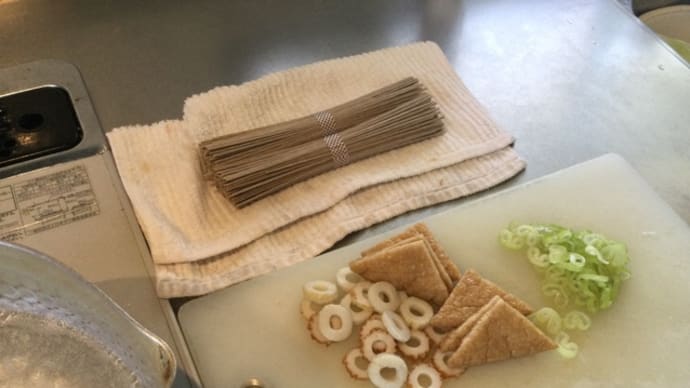 納豆そば(^.^)乾麺ランチ