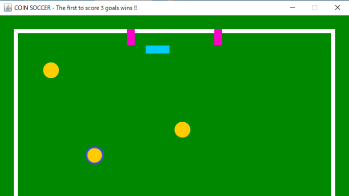 Javaでゲーム - 10円玉サッカー