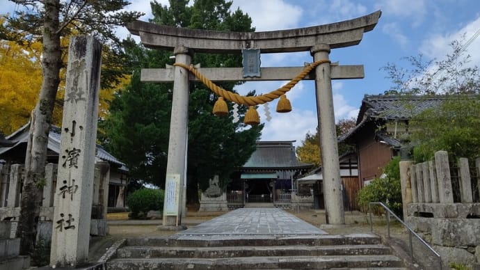 小浜神社と小浜城址発掘現場訪問