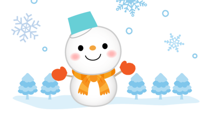 また、雪が降りました