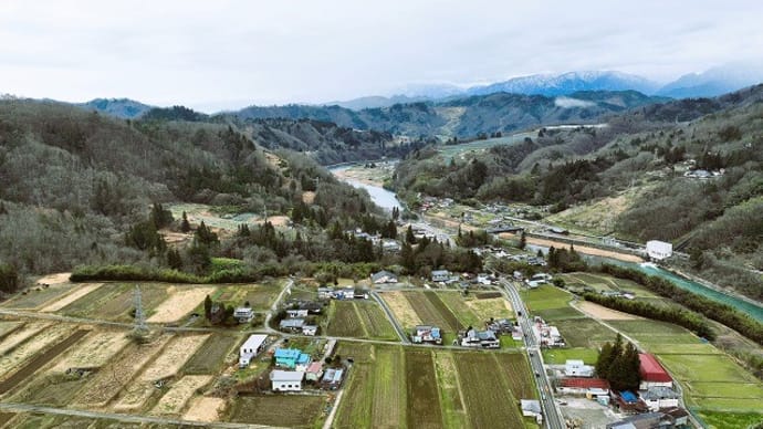 下生坂上空からの風景