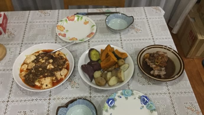 今日の一品 手作りチャーシューと麻婆豆腐