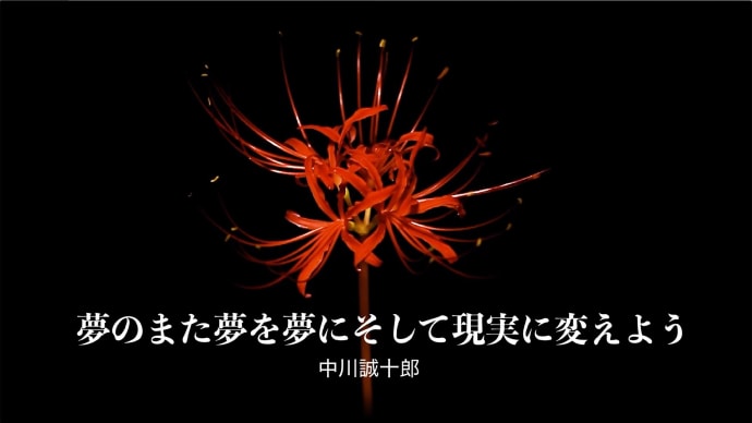 「夢のまた夢を夢にそして現実に変えよう」アップしました