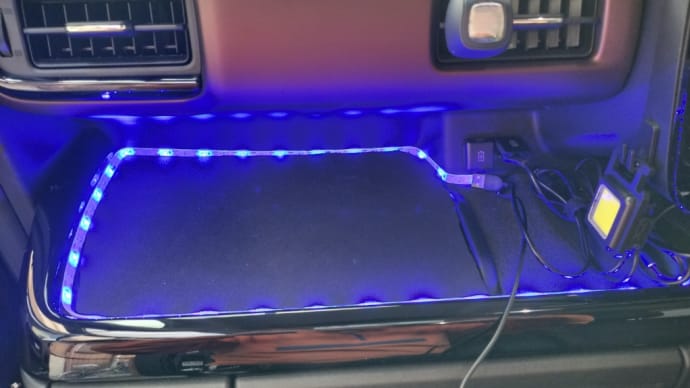 車の助手席の照明を付けました