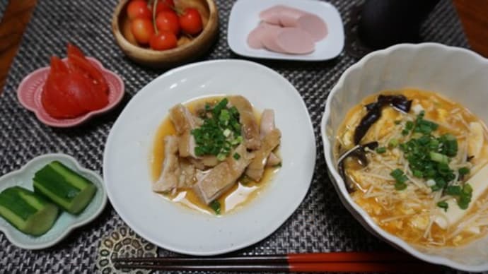 鶏のうまだれ蒸し