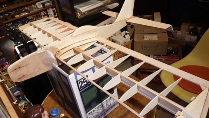 懐かしのUコン機 ダイナミックスーパー号 生地完成間もなく、、、、、の巻き。