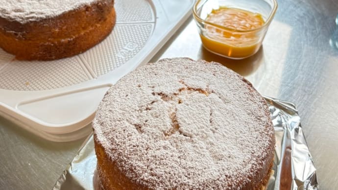 ヴィクトリアサンドイッチケーキレッスン最終日
