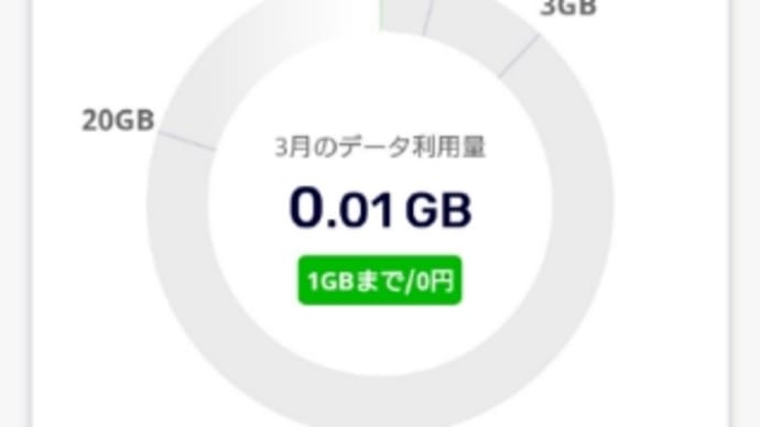 3月の通信量と先見の明