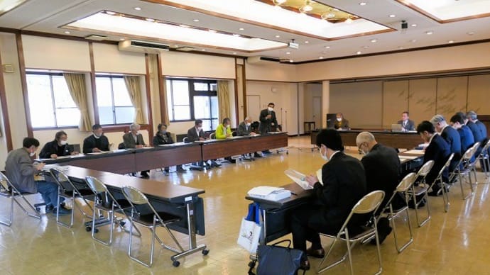 区長会議&簡易水道有収率対策プロジェクト会議&日岐上空からの風景