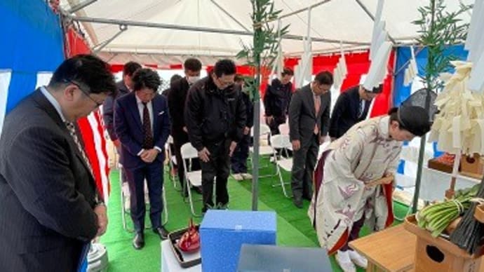 楯の川酒造店舗新築工事、着工。