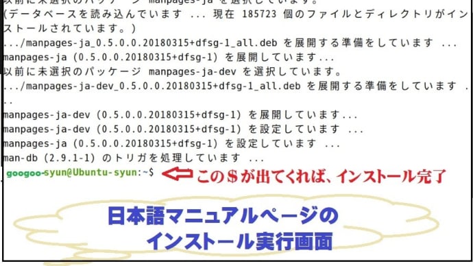 Linuxコマンドのマニュアルを日本語へ変更　manコマンド