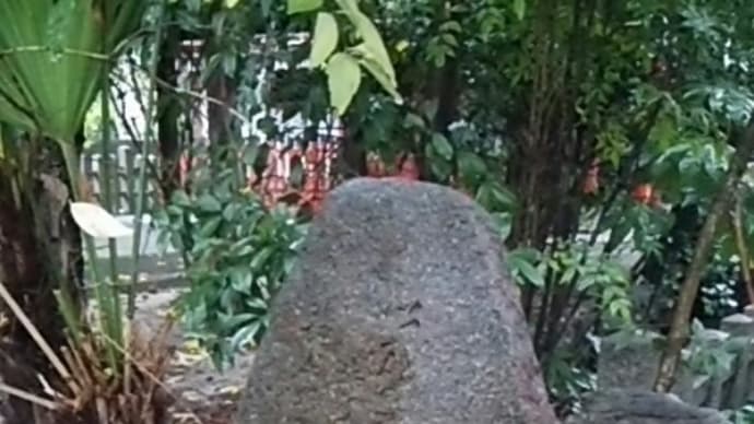 忘れ去られた句碑　 丸山海道　岡崎神社