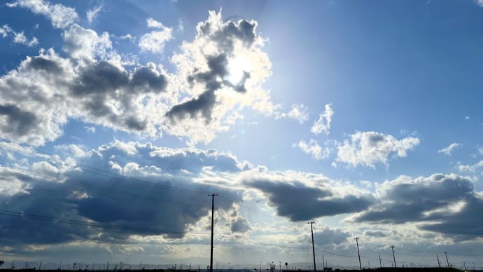 荒浜の空