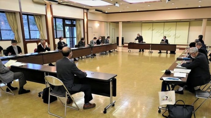 区長会議&やまなみ荘のチラシ&テイクアウト昼食&上生坂上空からの風景
