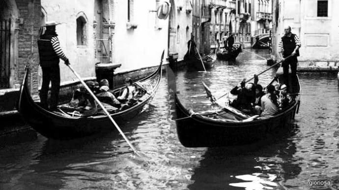 ヴェネツィアあちこち⑧　白黒写真で一時代前のヴェネツィアにタイムスリップ