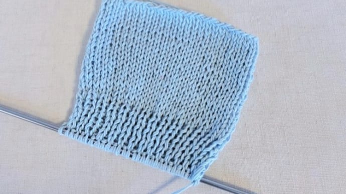 水色のとんがり帽子作成中 その1
