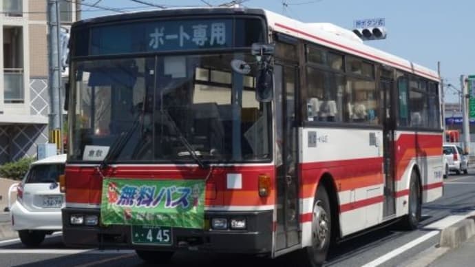 岡山のバス(下電バス旧塗装車)