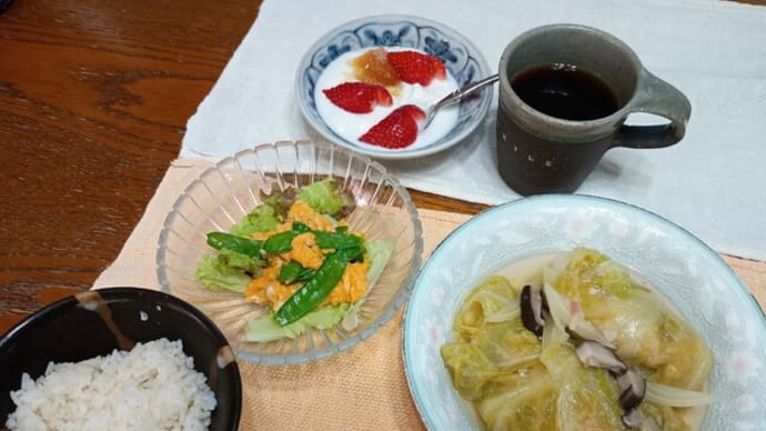 男の作る朝食 No2447 ロールキャベツ