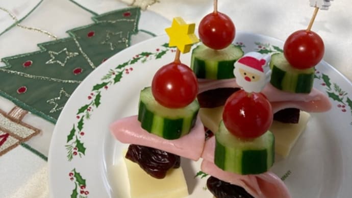 デーツでピンチョス!!クリスマスにいかが?