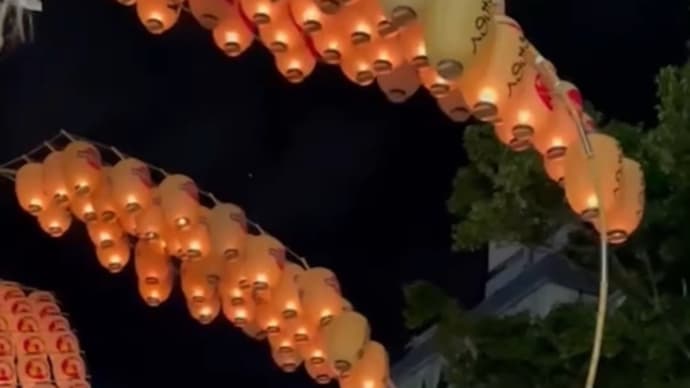 秋田の竿燈祭り