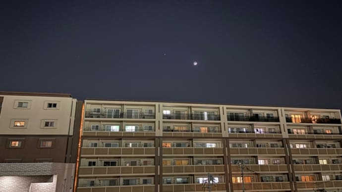 少し太った下弦の月。