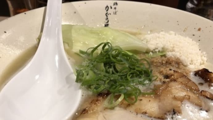 鶏挽肉が沈んでいるのでよくかき混ぜて、西新宿「鶏そばかぐら屋」